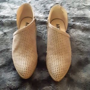Tan booties